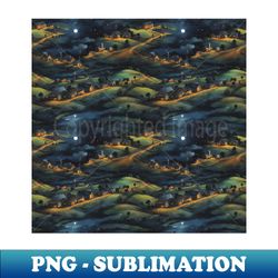 Night on the Farm - PNG Transparent Sublimation File - Add a Festive Touch to Every Day