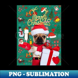 Puppy Christmas - Stylish Sublimation Digital Download - Bring Your Designs to Life