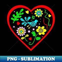 Folk Art Valentine - Stylish Sublimation Digital Download - Perfect for Sublimation Mastery