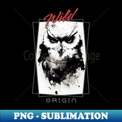 owl bird wild nature free spirit art brush painting - elegant sublimation png download - perfect for creative projects