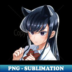 komi cant communicate cat fanart - digital sublimation download file - spice up your sublimation projects