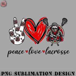 Hockey PNG peace love lacrosse