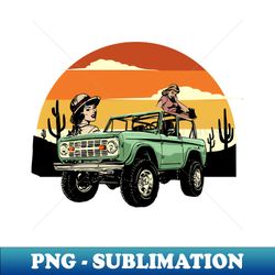 Retro Bronco - High-Quality PNG Sublimation Download - Instantly Transform Your Sublimation Projects