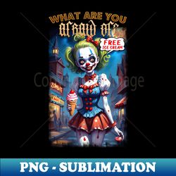 Zombie Clown 02 - Stylish Sublimation Digital Download - Perfect for Sublimation Art