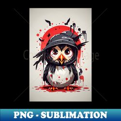 Cute Halloween Crow - Special Edition Sublimation PNG File - Unleash Your Creativity