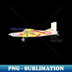 Pilatus PC6 Porter - Artistic Sublimation Digital File - Unleash Your Creativity