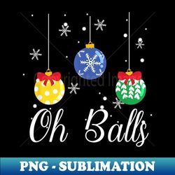 oh balls christmas ornament buffalo plaid family pyjama - instant png sublimation download - instantly transform your sublimation projects