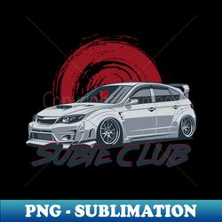 Subie club - Impreza STI - Vintage Sublimation PNG Download - Vibrant and Eye-Catching Typography
