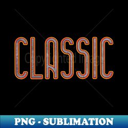 classic cool font with colorful outline - Elegant Sublimation PNG Download - Create with Confidence