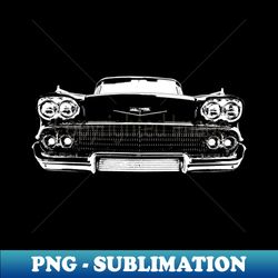 1958 Bel Air white - Special Edition Sublimation PNG File - Enhance Your Apparel with Stunning Detail