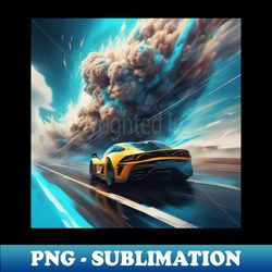 The Revolution of Creativity Cars and an Explosion of Colors in Digital Art - PNG Transparent Digital Download File for Sublimation - Unleash Your Inner Rebellion