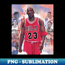 BASKETBALLART - THE MOMENT MJ - Instant PNG Sublimation Download - Vibrant and Eye-Catching Typography