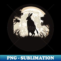 Werebunny in the Full Moon Light 2 - Instant Sublimation Digital Download - Bring Your Designs to Life
