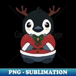 Santa penguin - PNG Sublimation Digital Download - Revolutionize Your Designs
