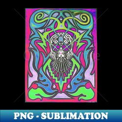 Tribal Skull 1 Variant 14 - Special Edition Sublimation PNG File - Capture Imagination with Every Detail