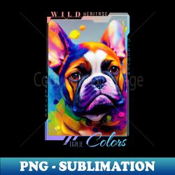 French Bulldog Dog Pet Cute Adorable Animal Compagnon - High-Resolution PNG Sublimation File - Capture Imagination with Every Detail