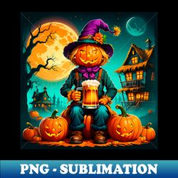 Halloween pumpkin celebrates Happy Halloween - Special Edition Sublimation PNG File - Spice Up Your Sublimation Projects