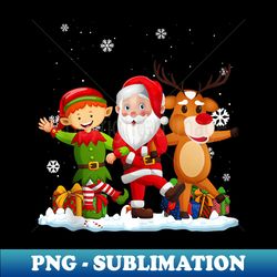 Funny Santa Lovers Cute Santa hat Ugly Christmas er - Modern Sublimation PNG File - Vibrant and Eye-Catching Typography