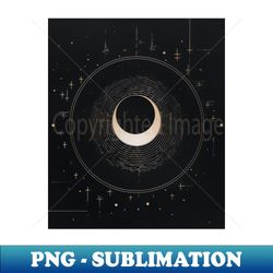 galaxy moon - png transparent digital download file for sublimation - enhance your apparel with stunning detail