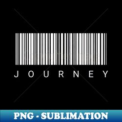 journey  barcod art v1 - Decorative Sublimation PNG File - Perfect for Creative Projects