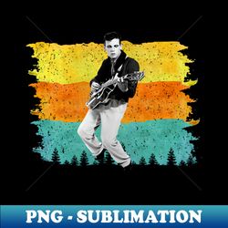 Vintage Rock with Eddy - Sublimation-Ready PNG File - Fashionable and Fearless