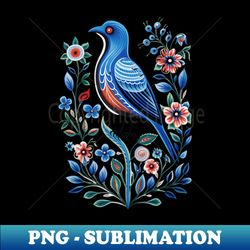 blue bird scandinavian art - png transparent sublimation file - unleash your inner rebellion