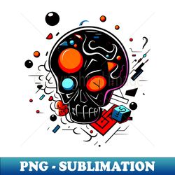 Abstract Cartoon Skull Design spooky artwork - Exclusive Sublimation Digital File - Unleash Your Inner Rebellion