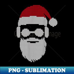 Ugly Christmas Xmas er Cool Hipster Santa Claus Present - High-Quality PNG Sublimation Download - Boost Your Success with this Inspirational PNG Download