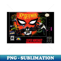 SNES SpiderGame - Modern Sublimation PNG File - Bring Your Designs to Life