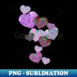 Tumbling hearts pattern - Creative Sublimation PNG Download - Create with Confidence