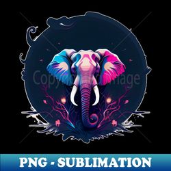 Elephant - Sunsparkle - Friendly Ferals - Signature Sublimation PNG File - Perfect for Creative Projects