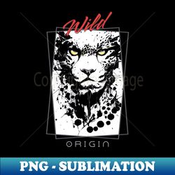 cheetah wild nature free spirit art brush painting - unique sublimation png download - fashionable and fearless