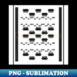 black and white pattern - png transparent sublimation file - defying the norms