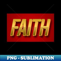 faith word text colorful title - Sublimation-Ready PNG File - Defying the Norms