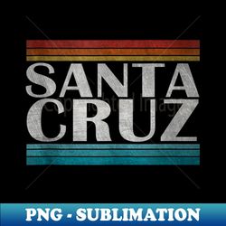 70s 80s CA California Holiday Summer Santa Cruz Beach Sunset - Exclusive PNG Sublimation Download - Perfect for Personalization