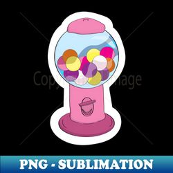 Sugar Rush - Pink Bubblegum Machine - Premium Sublimation Digital Download - Perfect for Sublimation Mastery