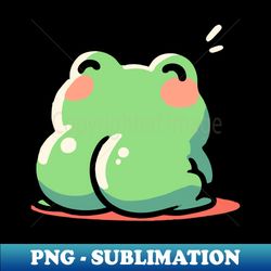 Kawaii frog butt - PNG Transparent Sublimation File - Unleash Your Inner Rebellion