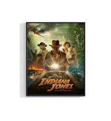 Indiana Jones 2023 New Movie Poster Cinema Print