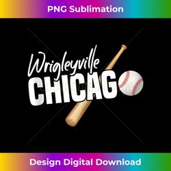 wrigleyville chicago baseball american tank top - sophisticated png sublimation file - channel your creative rebel
