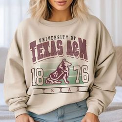 vintage texas a&m football shirt, texas a m aggies mascot sweatshirt, vintage texas a m football sweatshirt, ncaa footba