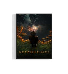 Oppenheimer Movie Poster Cinema Print Film Wall Art