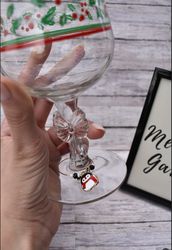 Holiday Wine Glass Charms Glass Markers