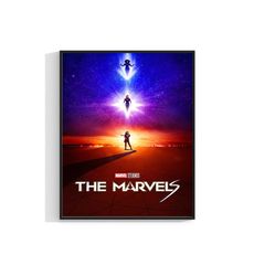 The Marvels New 2023 Movie Poster Cinema Print