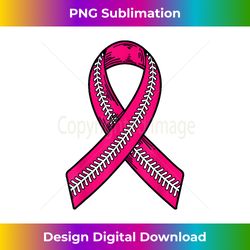 Pink Ribbon Breast Cancer Awareness Day Baseball Gift - Futuristic PNG Sublimation File - Crafted for Sublimation Excellence