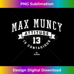 Max Muncy Attitude Is Contagious Los Angeles MLBPA Tank Top - Urban Sublimation PNG Design - Infuse Everyday with a Celebratory Spirit