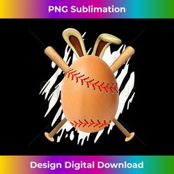 happy easter egg hunting cute baseball bunny ears lover - classic sublimation png file - access the spectrum of sublimation artistry