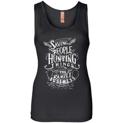 Saving People Hunting Things The Family Business &8211 Womens Jersey Tank