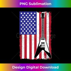 cool american flag guitar for men women guitarist music rock - classic sublimation png file - animate your creative concepts