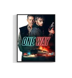 One Way Movie Poster Print Film 2022 Art