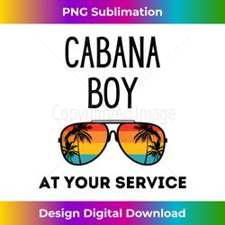 Cabana Boy Funny Summer Pool Party Bartender Bartending Tank Top - Luxe Sublimation PNG Download - Channel Your Creative Rebel